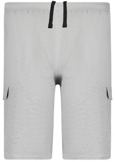 Adamo 159308 Pantaloncini cargo Grigio melange - Pantaloni & pantaloncini tuta - Pantaloni Tuta Uomo Taglie Forti