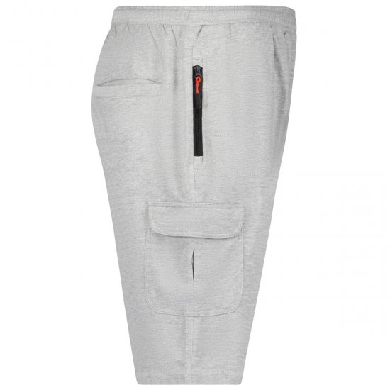 Adamo 159308 Pantaloncini cargo Grigio melange - Pantaloni & pantaloncini tuta - Pantaloni Tuta Uomo Taglie Forti