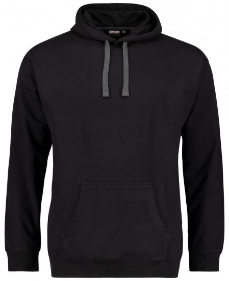 Adamo 159310 Felpa con cappuccio Nero - Felpe & felpe con cappuccio - Felpe & Felpe con Cappuccio Uomo Taglie Forti