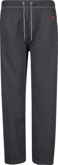 Adamo Markus Sweatpants with draw-cord Charcoal - Pantaloni & pantaloncini tuta - Pantaloni Tuta Uomo Taglie Forti
