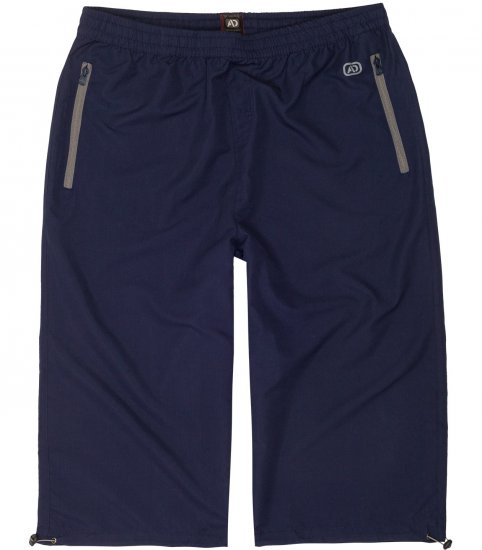 Adamo Oskar Capri Shorts Navy - Pantaloni & pantaloncini tuta - Pantaloni Tuta Uomo Taglie Forti