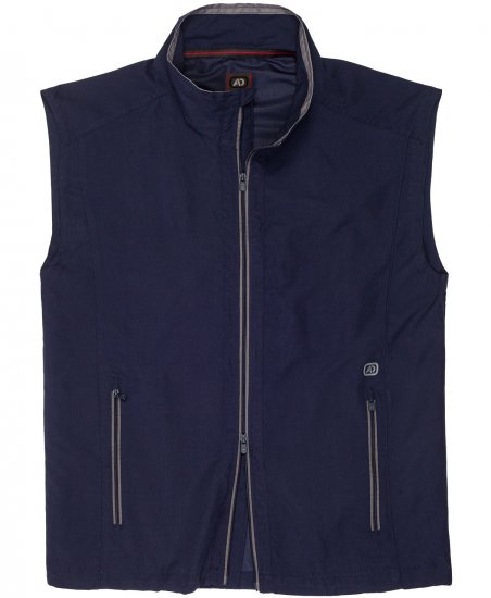 Adamo Orlando Fitness Vest Full Zipper Navy - Abbigliamento sportivo & Outdoor - Abbigliamento Sportivo Uomo Taglie Forti