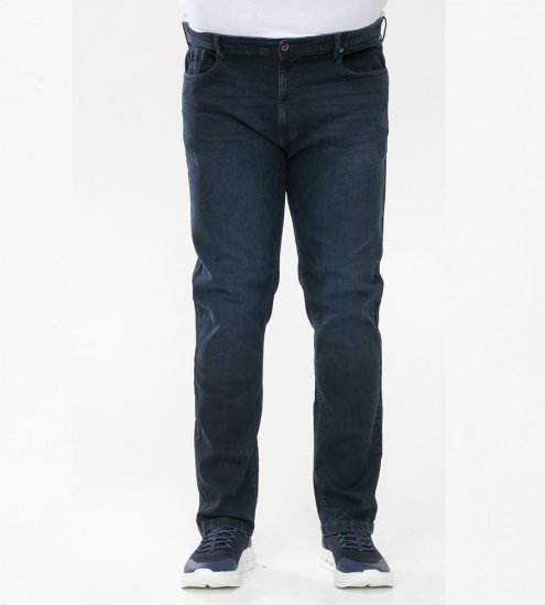 D555 Daniel Tapered Fit Stretch Jeans Blue/Black Wash - Jeans & pantaloni - Jeans & Pantaloni Uomo Taglie Forti