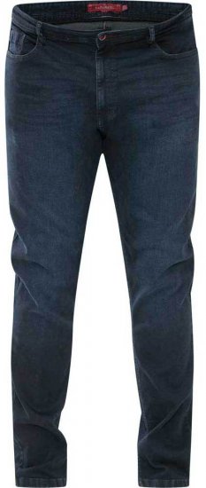 D555 Daniel Tapered Fit Stretch Jeans Blue/Black Wash - Jeans & pantaloni - Jeans & Pantaloni Uomo Taglie Forti