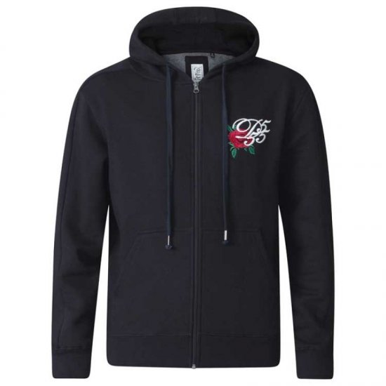 D555 Verlin Couture Full Zip Hoodie Black - Felpe & felpe con cappuccio - Felpe & Felpe con Cappuccio Uomo Taglie Forti