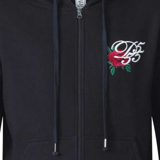 D555 Verlin Couture Full Zip Hoodie Black - Felpe & felpe con cappuccio - Felpe & Felpe con Cappuccio Uomo Taglie Forti