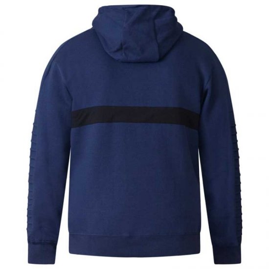 D555 Sergio Half Zip Hoodie Navy - Felpe & felpe con cappuccio - Felpe & Felpe con Cappuccio Uomo Taglie Forti