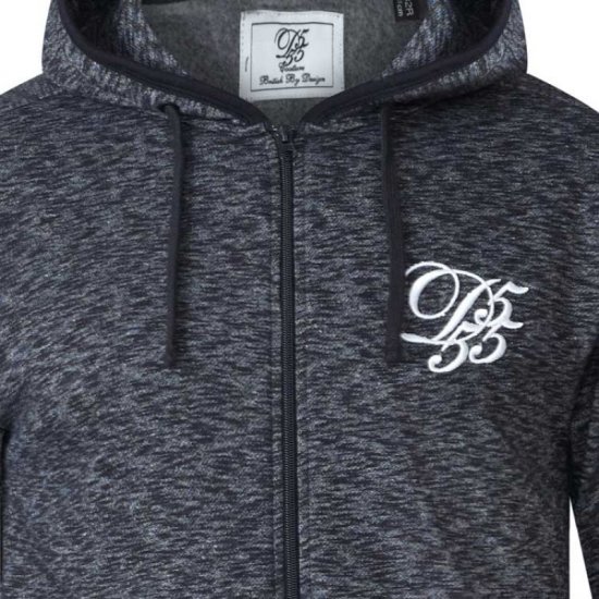 D555 Bennie Full zip Hoodie - Felpe & felpe con cappuccio - Felpe & Felpe con Cappuccio Uomo Taglie Forti