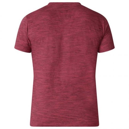 D555 Chalmer Couture Space Dye T-shirt Red - Magliette - Magliette Uomo Taglie Forti
