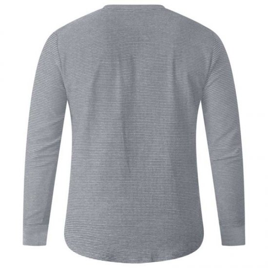 D555 Plato Long Sleeve T-shirt Grey - Magliette - Magliette Uomo Taglie Forti