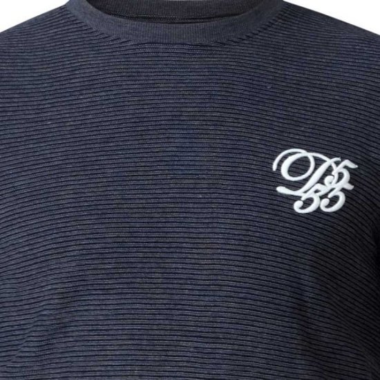 D555 Plato Long Sleeve T-shirt Charcoal - Magliette - Magliette Uomo Taglie Forti