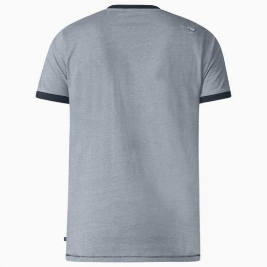 D555 Howie Fine Stripe T-shirt Grey - Magliette - Magliette Uomo Taglie Forti