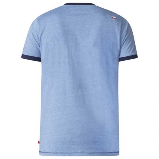 D555 Howie Fine Stripe T-shirt Blue - Magliette - Magliette Uomo Taglie Forti
