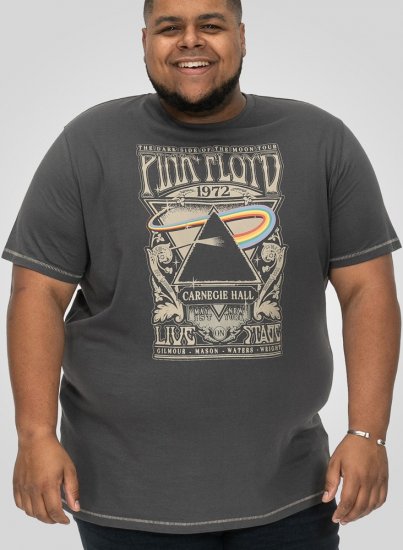 D555 HANLEY Official Pink Floyd Crew Neck T-Shirt Dark Grey TALL SIZES - ABBIGLIAMENTO UOMO MT-6XLT - Taglie Tall Uomo