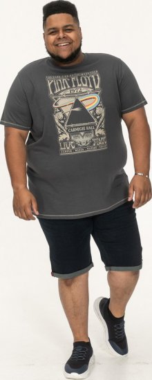 D555 HANLEY Official Pink Floyd Crew Neck T-Shirt Dark Grey TALL SIZES - ABBIGLIAMENTO UOMO MT-6XLT - Taglie Tall Uomo