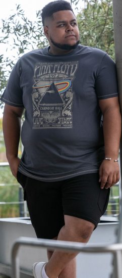 D555 HANLEY Official Pink Floyd Crew Neck T-Shirt Dark Grey TALL SIZES - ABBIGLIAMENTO UOMO MT-6XLT - Taglie Tall Uomo