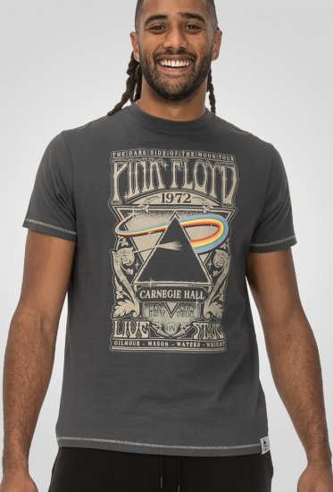 D555 HANLEY Official Pink Floyd Crew Neck T-Shirt Dark Grey TALL SIZES - ABBIGLIAMENTO UOMO MT-6XLT - Taglie Tall Uomo