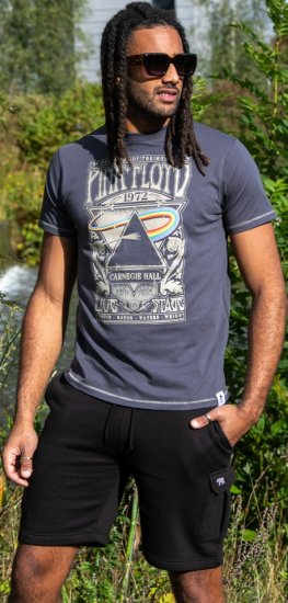 D555 HANLEY Official Pink Floyd Crew Neck T-Shirt Dark Grey TALL SIZES - ABBIGLIAMENTO UOMO MT-6XLT - Taglie Tall Uomo