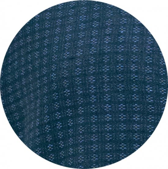 D555 Pontefract Jacquard Linen Mix Short Sleeve Shirt With Button Down Navy - Camicie - Camicie Taglie Forti Uomo