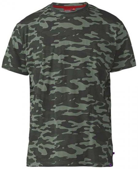 D555 Gaston T-shirt Camo Jungle - Magliette - Magliette Uomo Taglie Forti