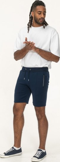 D555 Spalding Elasticated Waist Interlock Shorts Navy - Pantaloni & pantaloncini tuta - Pantaloni Tuta Uomo Taglie Forti