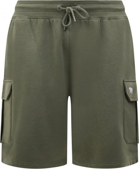 D555 Wigan 1 Elasticated Waist Fleece Cargo Shorts Khaki - Pantaloni & pantaloncini tuta - Pantaloni Tuta Uomo Taglie Forti