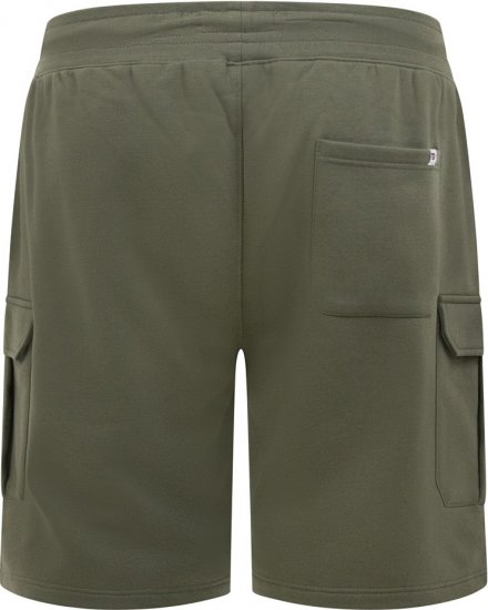 D555 Wigan 1 Elasticated Waist Fleece Cargo Shorts Khaki - Pantaloni & pantaloncini tuta - Pantaloni Tuta Uomo Taglie Forti