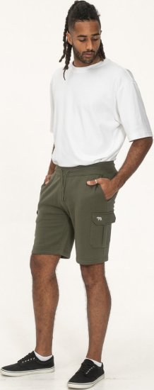 D555 Wigan 1 Elasticated Waist Fleece Cargo Shorts Khaki - Pantaloni & pantaloncini tuta - Pantaloni Tuta Uomo Taglie Forti