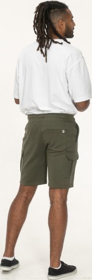 D555 Wigan 1 Elasticated Waist Fleece Cargo Shorts Khaki - Pantaloni & pantaloncini tuta - Pantaloni Tuta Uomo Taglie Forti