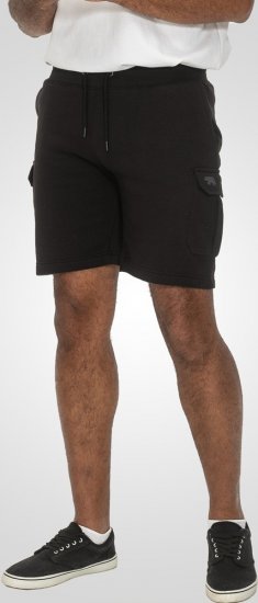 D555 Wigan 2 Elasticated Waist Fleece Cargo Shorts Black - Pantaloni & pantaloncini tuta - Pantaloni Tuta Uomo Taglie Forti