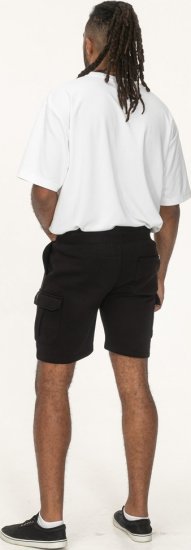 D555 Wigan 2 Elasticated Waist Fleece Cargo Shorts Black - Pantaloni & pantaloncini tuta - Pantaloni Tuta Uomo Taglie Forti