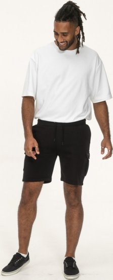 D555 Wigan 2 Elasticated Waist Fleece Cargo Shorts Black - Pantaloni & pantaloncini tuta - Pantaloni Tuta Uomo Taglie Forti