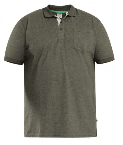 D555 Grant Polo Shirt Khaki - Polo - Polo Uomo Taglie Forti