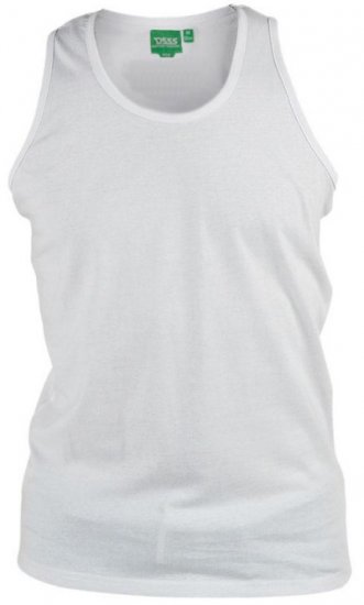 D555 Fabio Tanktop White - Magliette - Magliette Uomo Taglie Forti