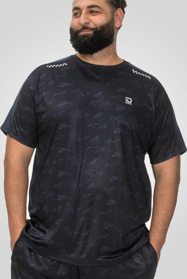 D555 Solihull Dry Wear Light Weight Poly Crew Neck T-Shirt Navy - Abbigliamento sportivo & Outdoor - Abbigliamento Sportivo Uomo Taglie Forti