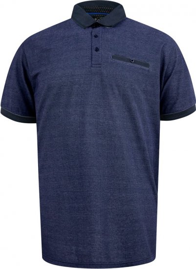 D555 Newcastle Polo Shirt Grey - Polo - Polo Uomo Taglie Forti
