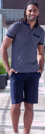 D555 Newcastle Polo Shirt Grey - Polo - Polo Uomo Taglie Forti