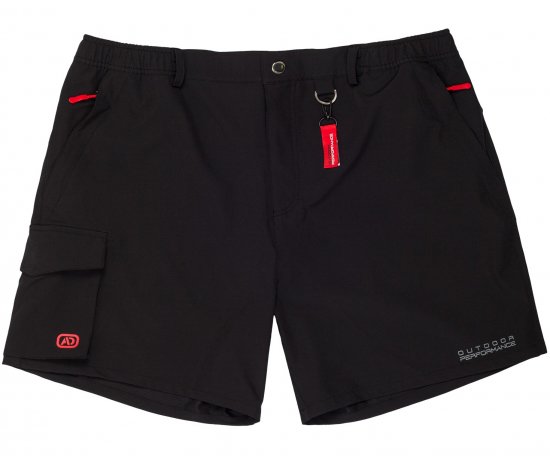 Adamo Tim Outdoor Shorts Black - Abbigliamento sportivo & Outdoor - Abbigliamento Sportivo Uomo Taglie Forti