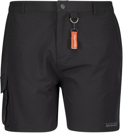 Adamo Tim Outdoor Shorts Black - Abbigliamento sportivo & Outdoor - Abbigliamento Sportivo Uomo Taglie Forti