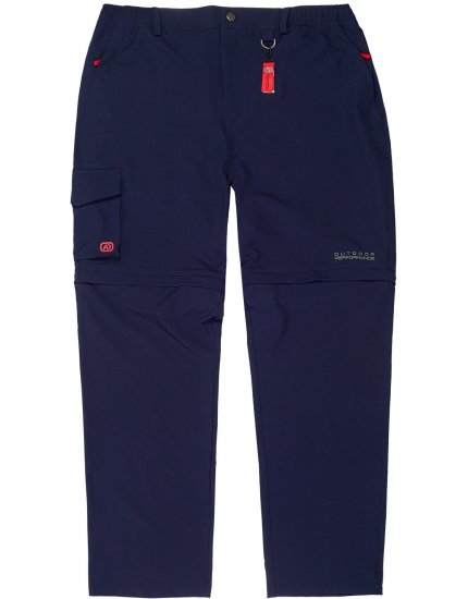 Adamo Tobias Outdoor Zipp-off Pants Navy - Abbigliamento sportivo & Outdoor - Abbigliamento Sportivo Uomo Taglie Forti
