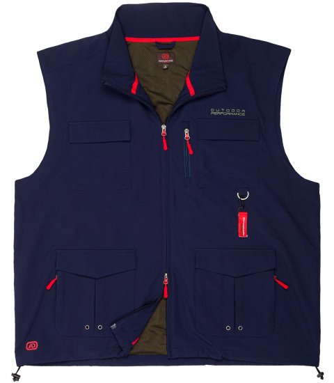 Adamo Tommy Outdoor Vest Navy - Abbigliamento sportivo & Outdoor - Abbigliamento Sportivo Uomo Taglie Forti