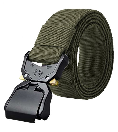 D555 Dale Tactical Stretch Webbing Belt with Heavy Duty Quick Release Buckle Khaki - Cinture - Cintura Uomo Taglie Forti