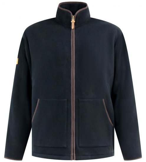 D555 Louth Micro Fleece Jacket with Sherpa Lining Black - Giubbotti - Giubbotti Uomo Taglie Forti