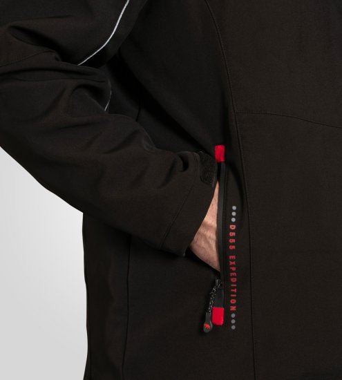 D555 Fretwell Padded Softshell Jacket with Detachable Hood Black - Giubbotti - Giubbotti Uomo Taglie Forti