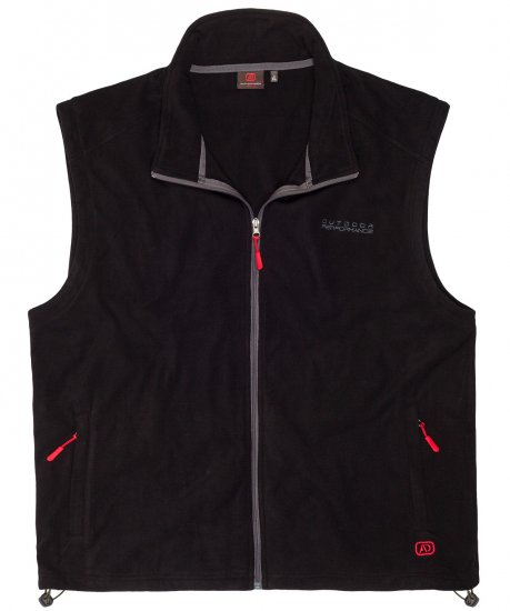 Adamo Montreal Fleece Vest Black - Abbigliamento sportivo & Outdoor - Abbigliamento Sportivo Uomo Taglie Forti