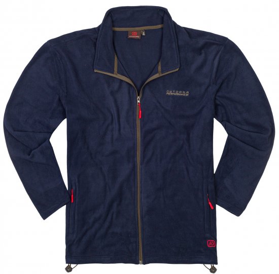 Adamo Toronto Fleece Jacket Navy - Abbigliamento sportivo & Outdoor - Abbigliamento Sportivo Uomo Taglie Forti