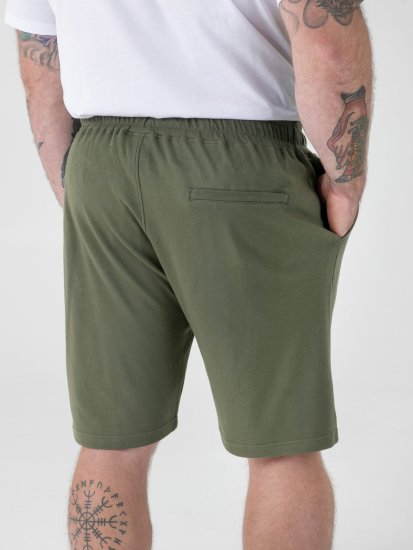 D555 Mitchell 1 Shorts Elasticizzati Con Vita Elasticizzata Khaki - Pantaloni & pantaloncini tuta - Pantaloni Tuta Uomo Taglie Forti