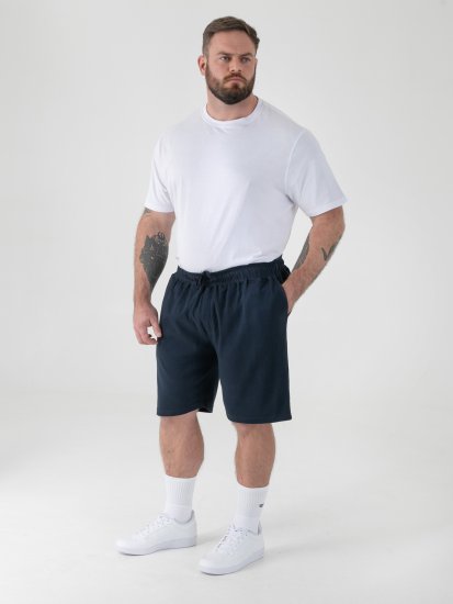 D555 Mitchell 2 Shorts Elasticizzati Con Vita Elasticizzata Blu Navy - Pantaloni & pantaloncini tuta - Pantaloni Tuta Uomo Taglie Forti