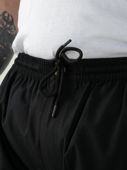 D555 Thomas Shorts Elasticizzati Con Vita Completamente Elasticizzata Neri - Shorts - Pantaloncini Uomo Taglie Forti