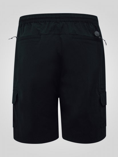D555 Thomas Shorts Elasticizzati Con Vita Completamente Elasticizzata Neri - Shorts - Pantaloncini Uomo Taglie Forti